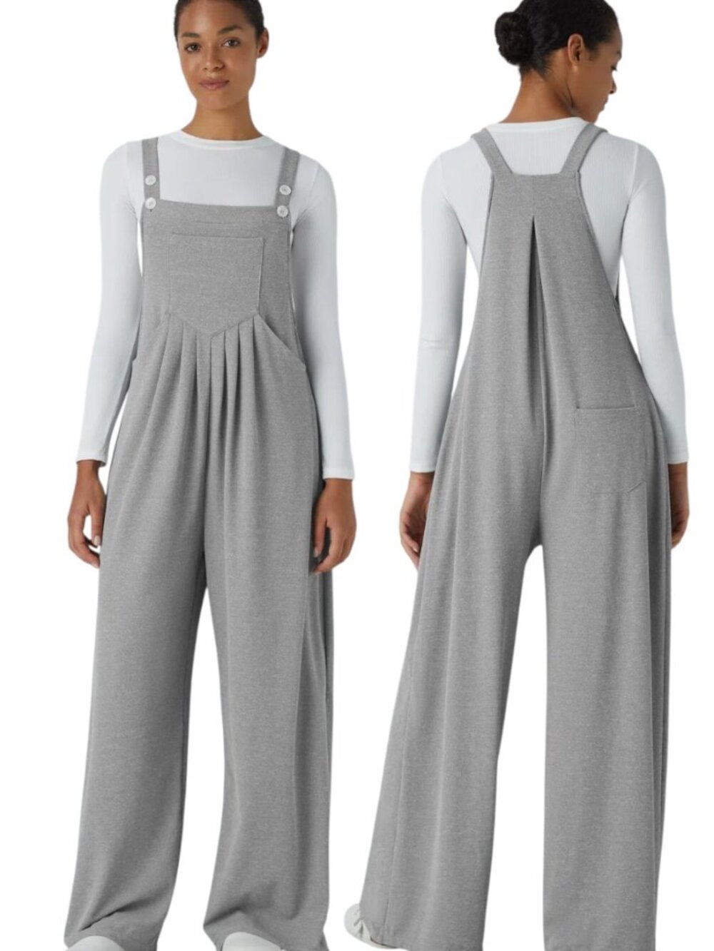 Halara NWT Grey Overalls with Pockets Size L